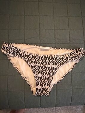 Black and White Geometric Bikini Bottom
